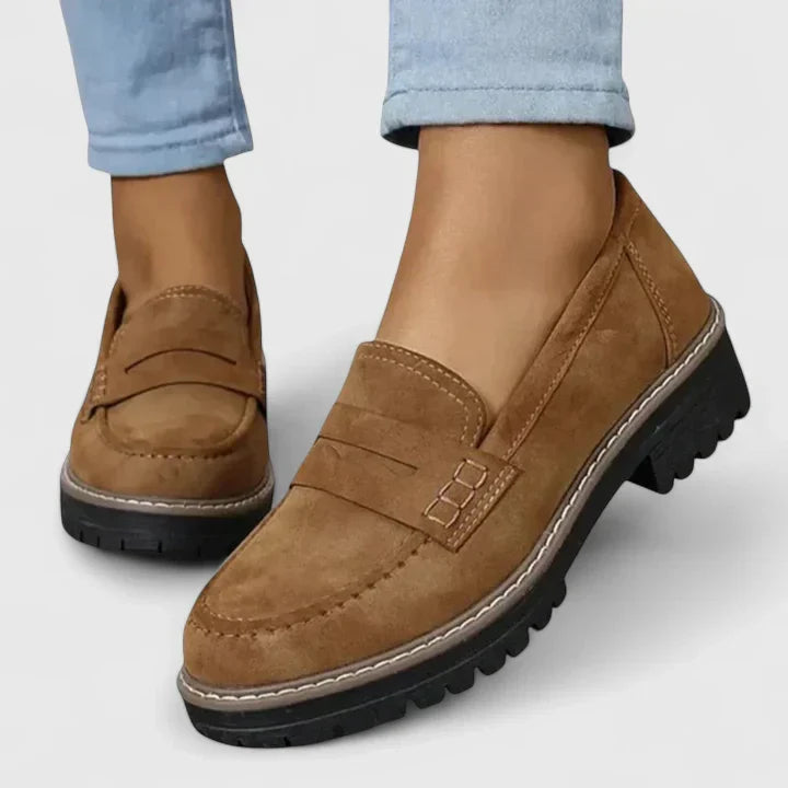 Versatile women's orthopedic loafers, providing excellent foot support and all-day comfort for work or casual use.