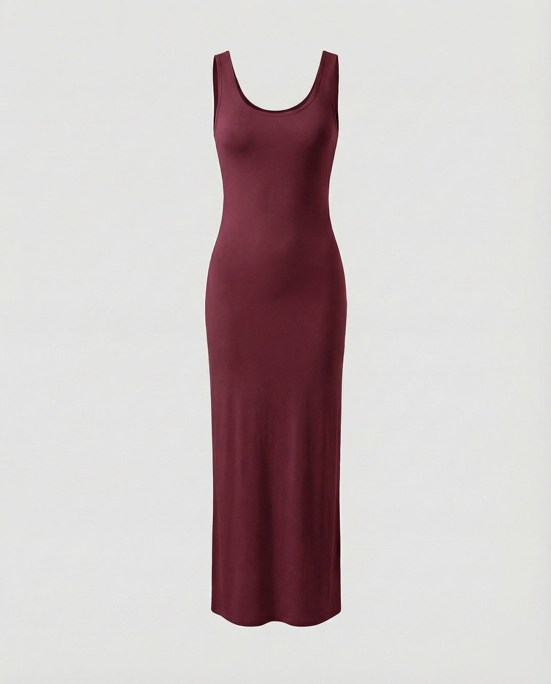 Women's versatile scoop neck sleeveless bodycon maxi dress, chic, comfortable & perfect for summer.