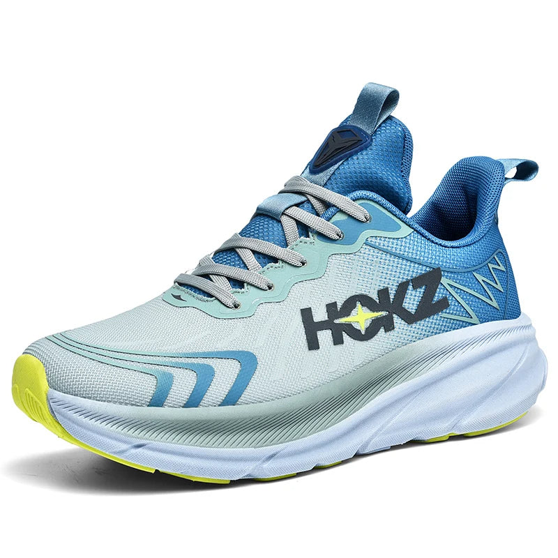 Lightweight women's breathable running sneakers with a trendy chunky sole, ideal for daily runs.