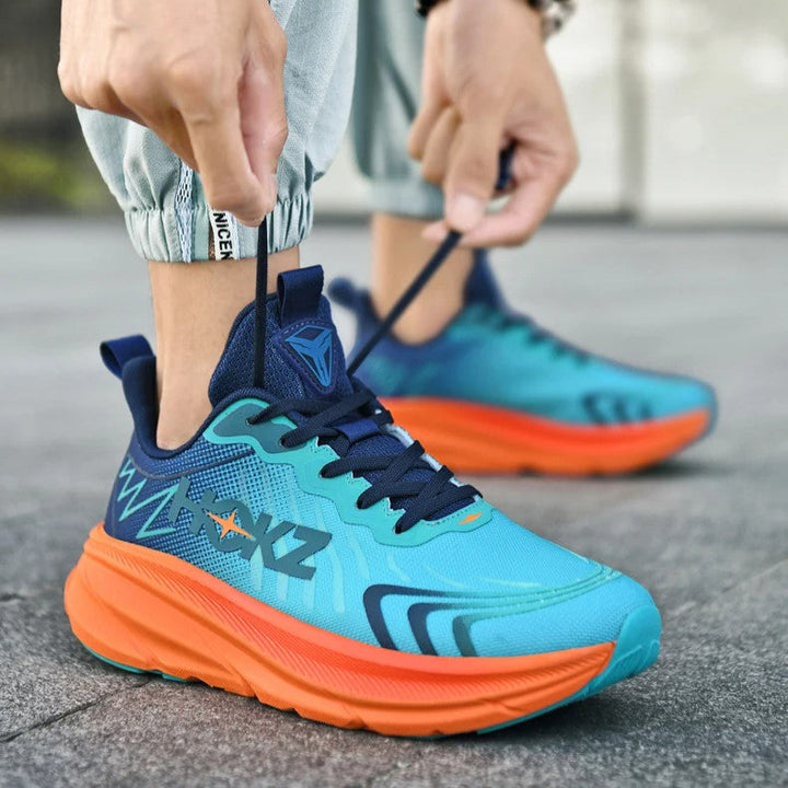Durable chunky sole of women's performance trainers, providing superior grip & cushioning.