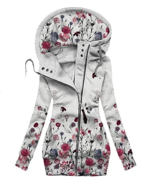 Versatile women's butterfly art cardigan: cozy, stylish outerwear for fall fashion, winter warmth, and leisure wear.