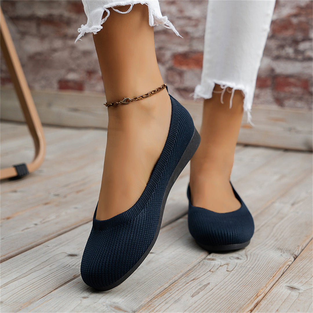Women's comfort orthopedic flats, Camille design, ensuring all-day foot support for a comfortable, active lifestyle.