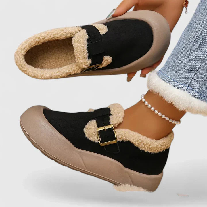 Everyday women's buckle slip-on shoes, offering comfort and style for warm weather