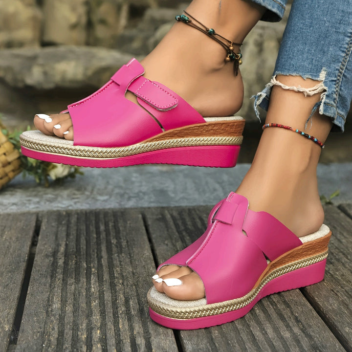 Elegant casual women's sandals, perfect stylish footwear for summer walking and daily wear.