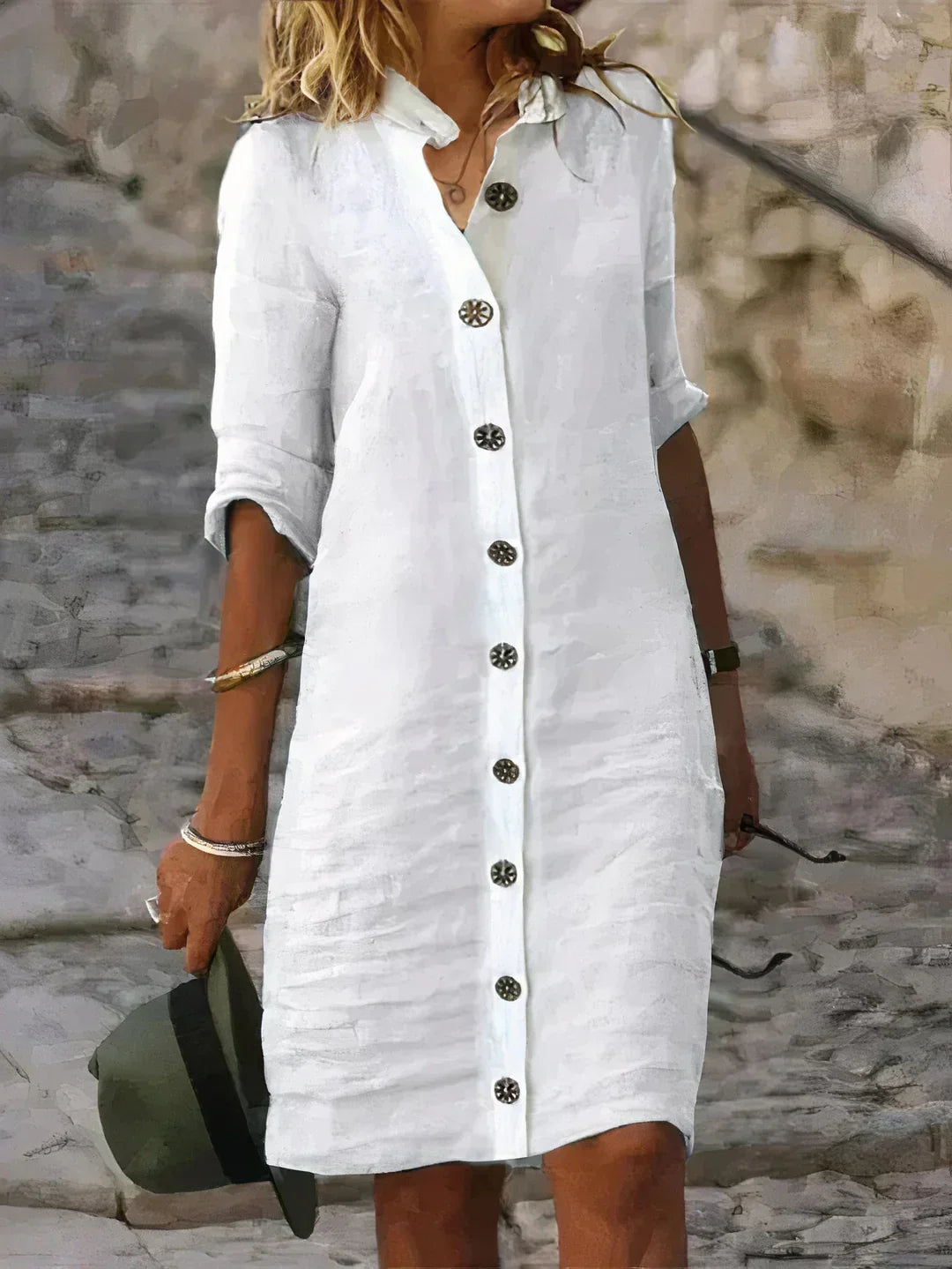 Elegant sleeveless women's midi dress for summer, offering versatile casual style for spring fashion & vacation.