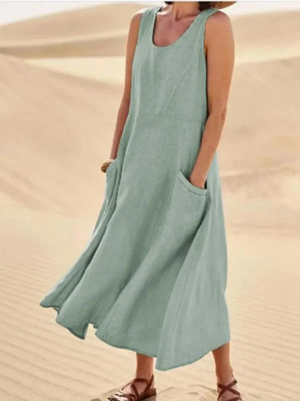 Soft & comfortable women's casual dress. A versatile everyday wardrobe staple with classic style.