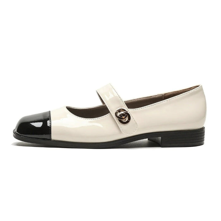 Women's classic Mary Jane flats with wide toe box & arch support for all-day comfort.