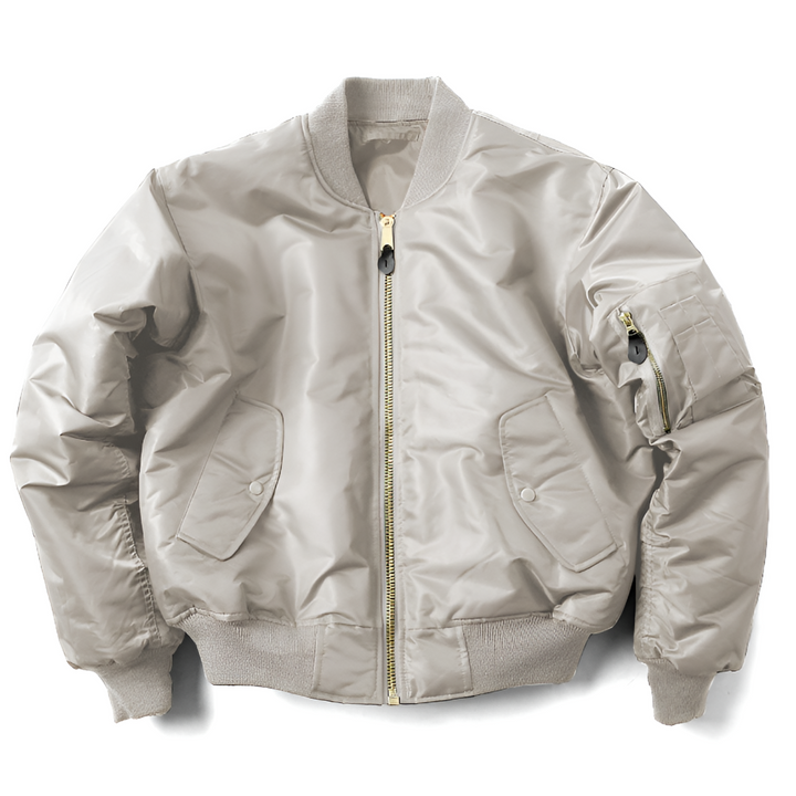 Versatile classic rib-knit bomber jacket for women, great for casual outfits in fall and spring.