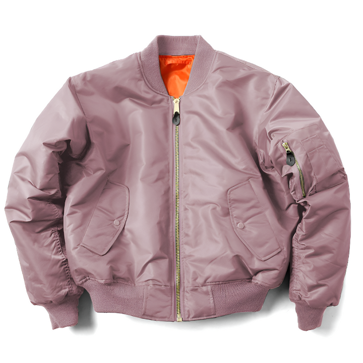 Comfortable women's classic bomber jacket, featuring ribbed trim for a stylish, everyday fit.