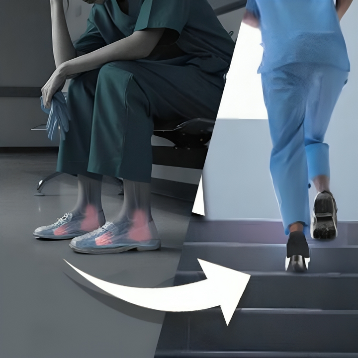 Ergonomic women's orthopedic shoes with superior arch support for foot pain relief and improved posture.