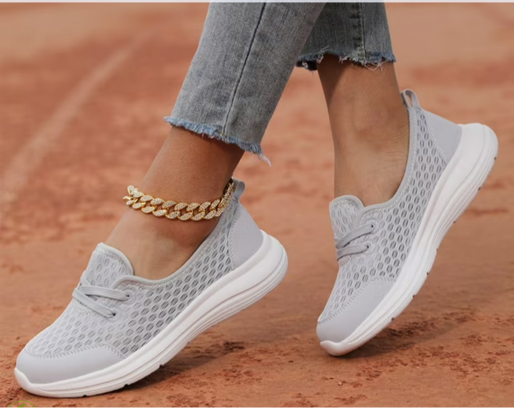 Non-slip women's walking shoes, orthopedic design for joint relief, foot health, and daily comfort.