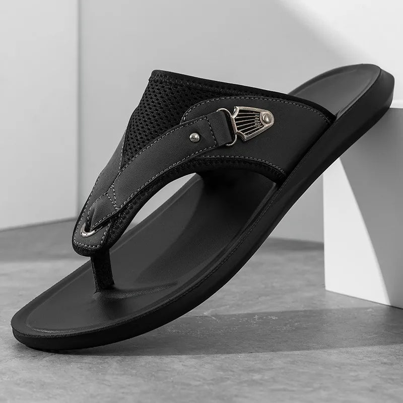Side view of women's summer shoes: comfort buckle sandals designed for breathability and everyday wear.