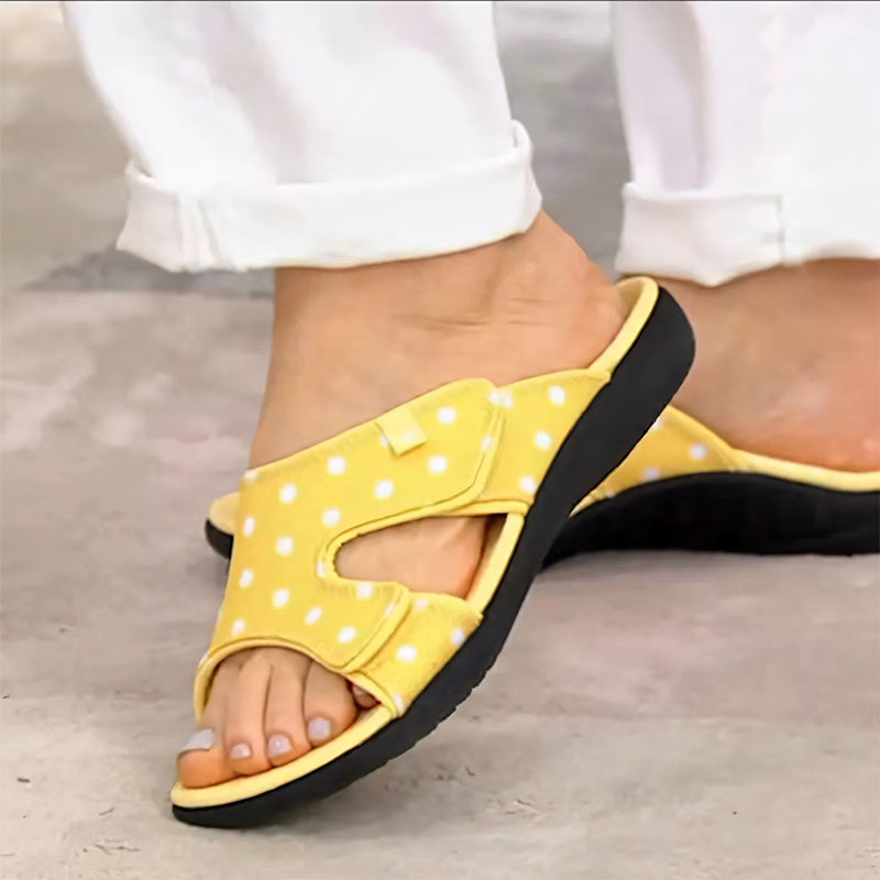 Comfortable women's sandals with arch support, non-slip sole for secure wear