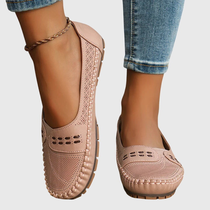 Modern women's slip-on orthopedic shoes, blending contemporary style with everyday comfort & support.