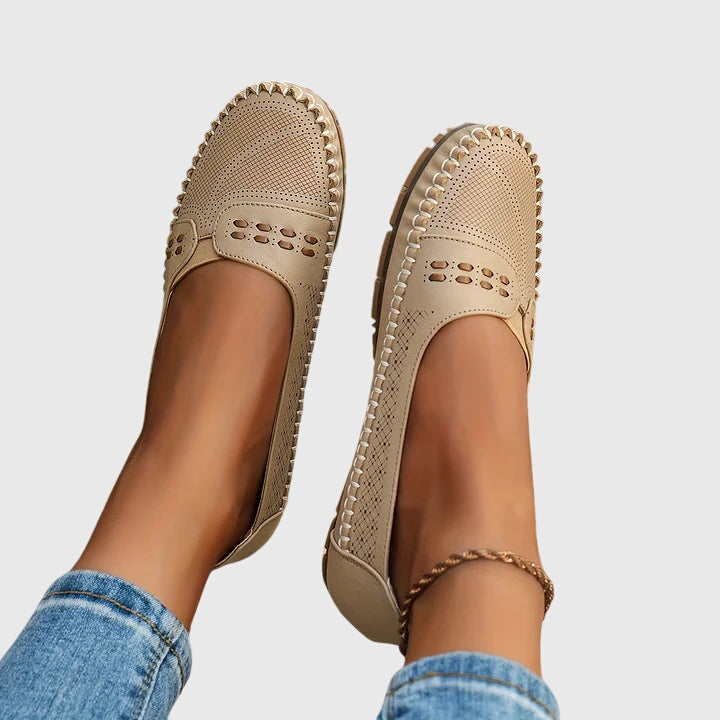 Comfortable women's slip-on shoes with superior arch support for foot health & daily relief.
