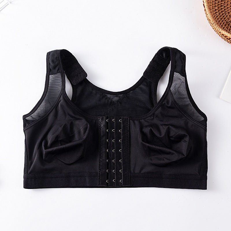 Collection of women's front-hook support bras in various colors