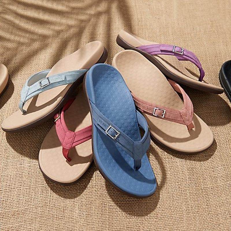 Women's comfortable everyday PU flip flops, perfect for summer casual wear.