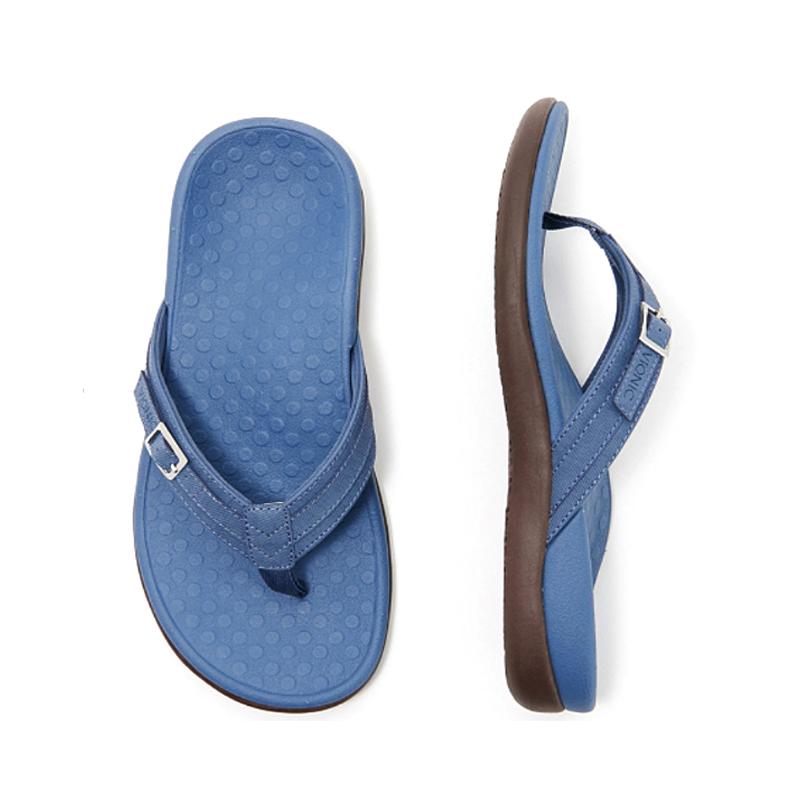 Essential women's travel footwear: comfortable and non-slip PU flip flops.