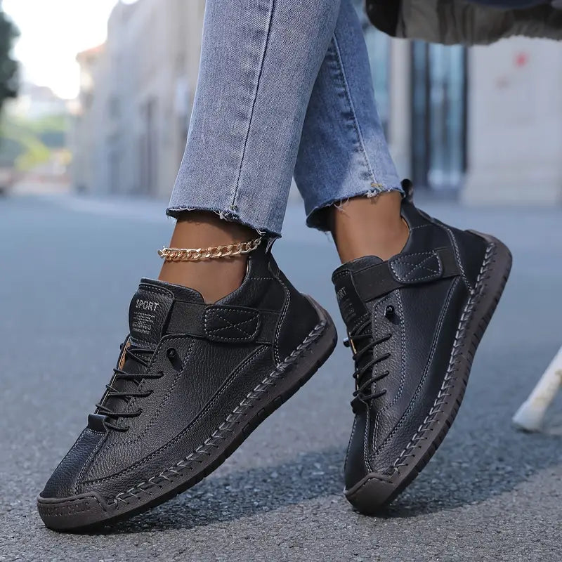 Supportive women's walking sneakers, lightweight slip-on design for everyday comfort & versatility.