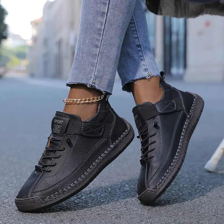Supportive women's walking sneakers, lightweight slip-on design for everyday comfort & versatility.
