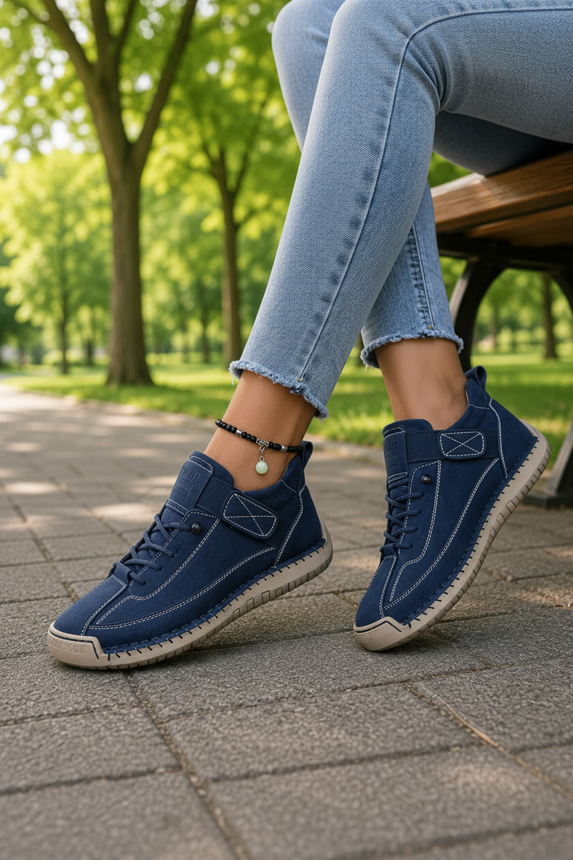 Comfortable women's sneakers with a flexible sole, designed for daily wear.
