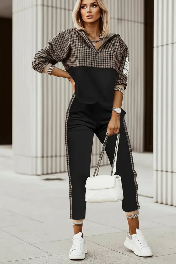 Versatile women's everyday wear tracksuit, comfortable for casual outings & home loungewear.