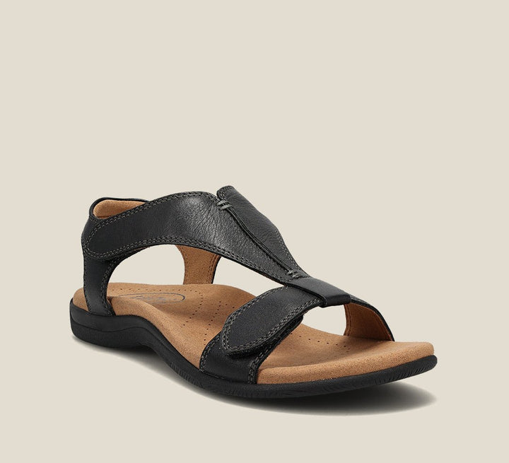 Women's adjustable strap open toe flats, comfortable casual footwear for summer and vacation.