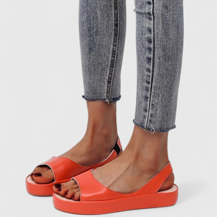 Women's comfortable slip-on orthopedic sandals with advanced arch support.
