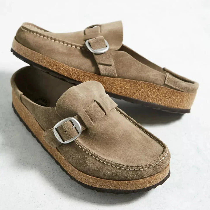 Women's comfortable orthopedic slip-on mules for all-day support & stylish casual wear.