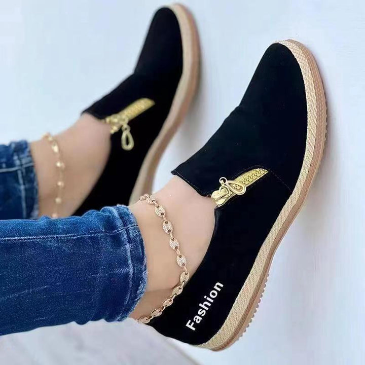 Women's comfortable slip-on sneakers in an everyday style, perfect for walking & casual wear. Lightweight fashion footwear.
