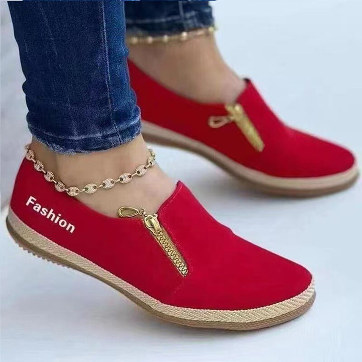 Women's casual slip-on sneakers, perfect for active lifestyles & everyday errands. Comfortable & stylish walking shoes.
