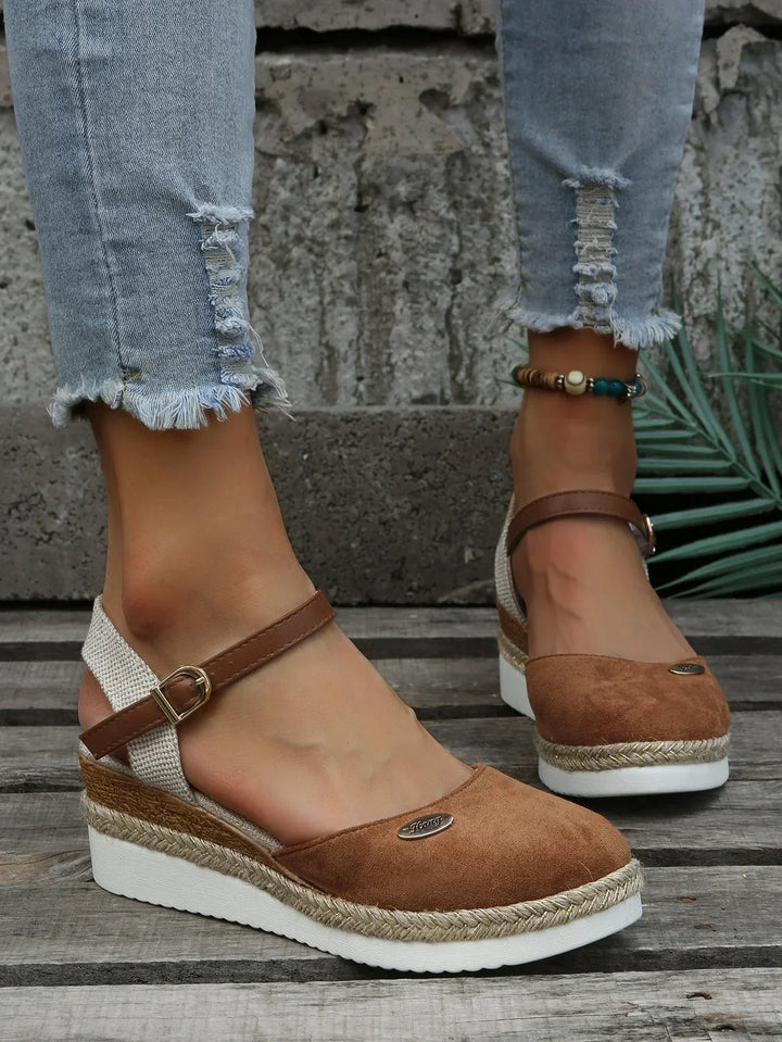 Women's comfortable Sofia espadrille flats, perfect slip-on summer shoes for everyday wear & spring fashion.