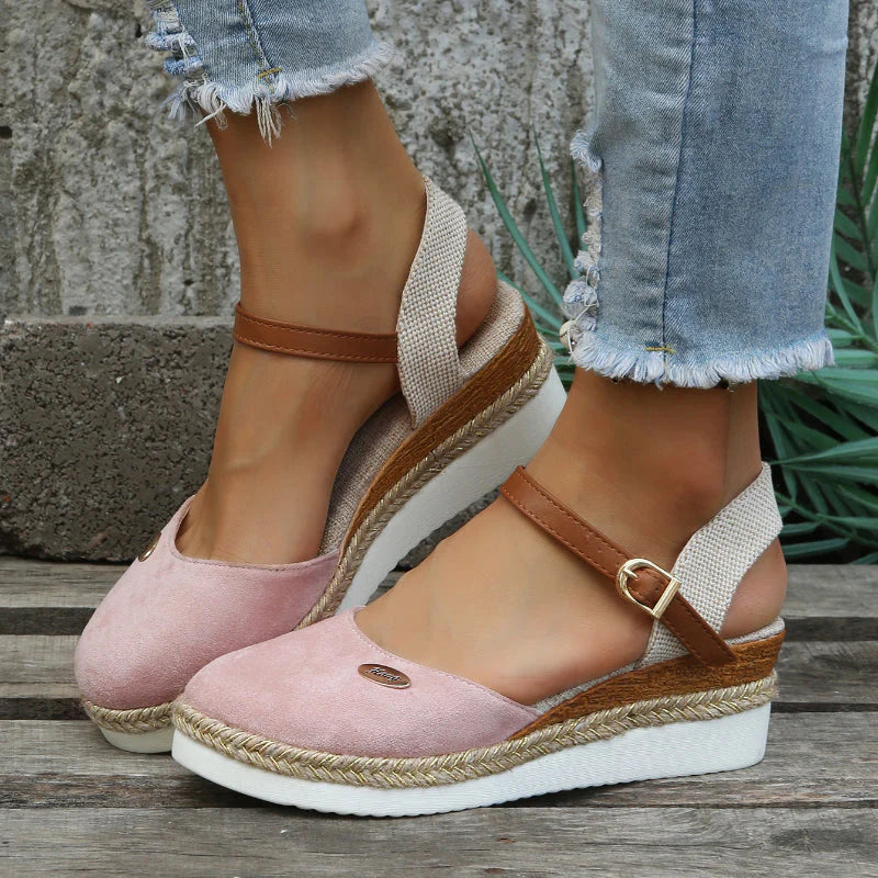 Elegant Sofia women's espadrille flats, a stylish choice for comfortable summer shoes & spring fashion.