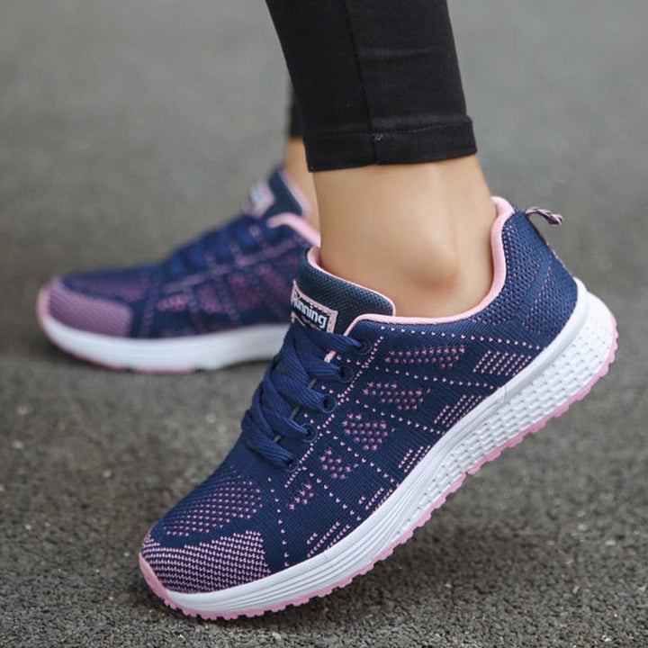 Lightweight women's walking shoes, comfortable with advanced arch support.
