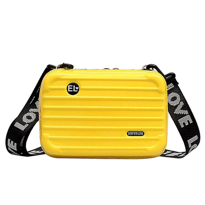 Women's compact hard shell mini crossbody bag, perfect for travel & daily use, for everyday essentials.