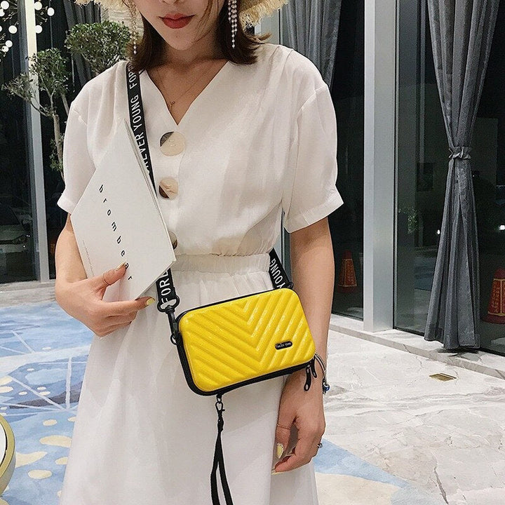 Lightweight hard shell mini bag, women's compact crossbody for convenient daily commuting & travel.
