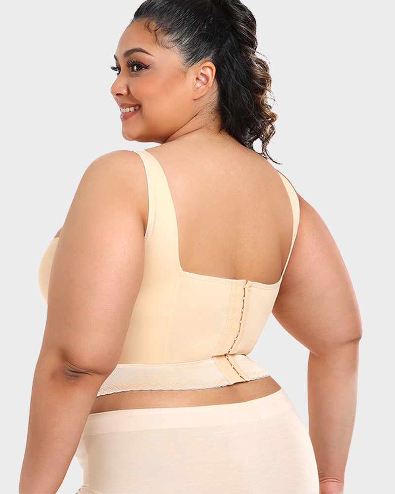All-day comfort ContourFit longline push-up bra with seamless shapewear for women's undergarment.