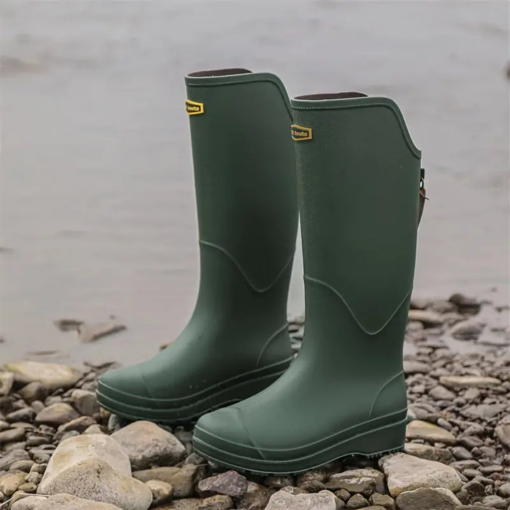 Easy care PVC women's Corina waterproof rain boots, designed with a non-slip sole for all-weather protection.