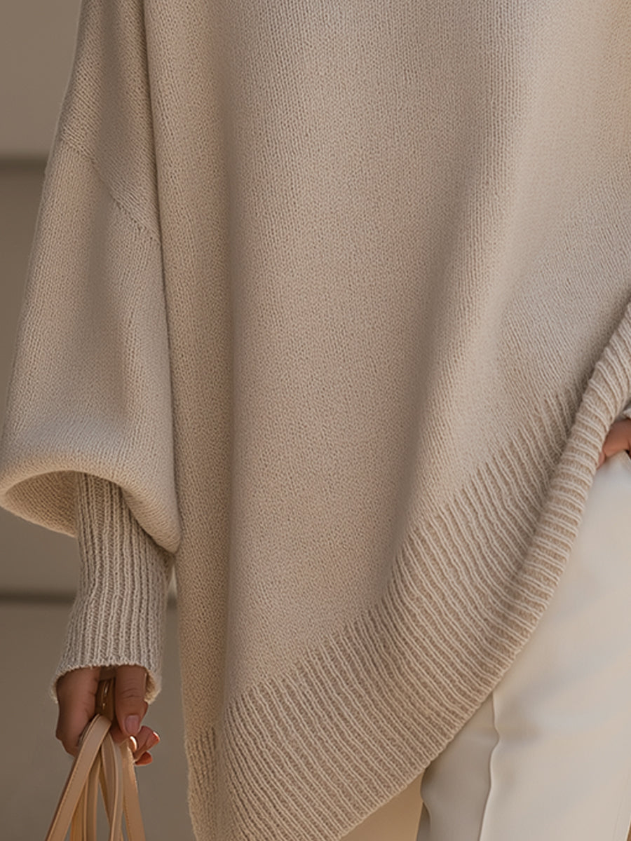 Comfortable women's oversized long sleeve sweater for a relaxed, chic look. Ideal for fall & winter.