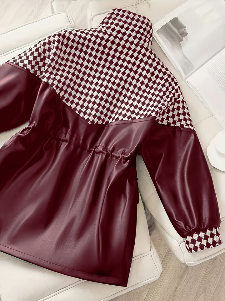 Warm women's plush autumn jacket, Maribel, ideal for winter comfort & everyday casual wear.