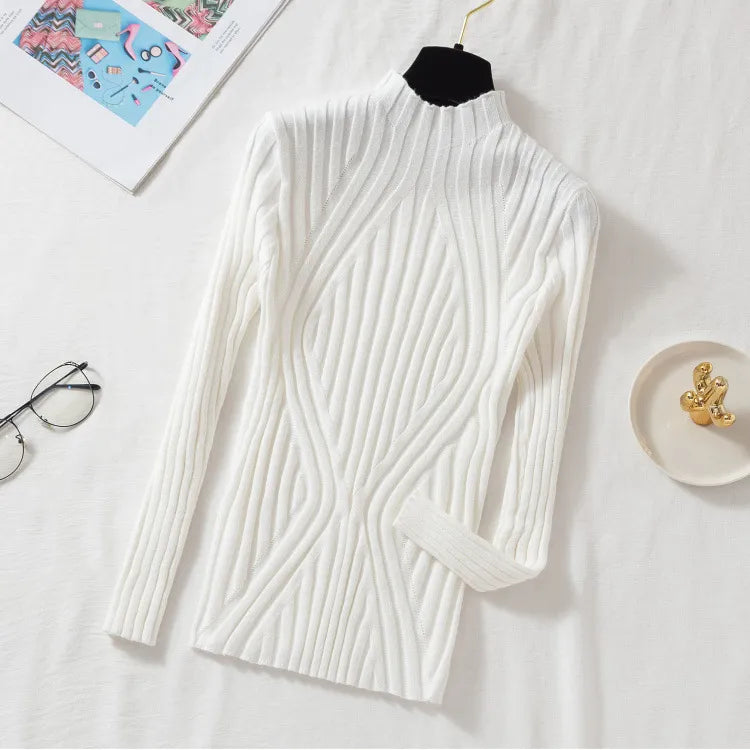 Soft & cozy women's roll neck jumper for ultimate warmth. Ideal long sleeve top for autumn/winter comfort.