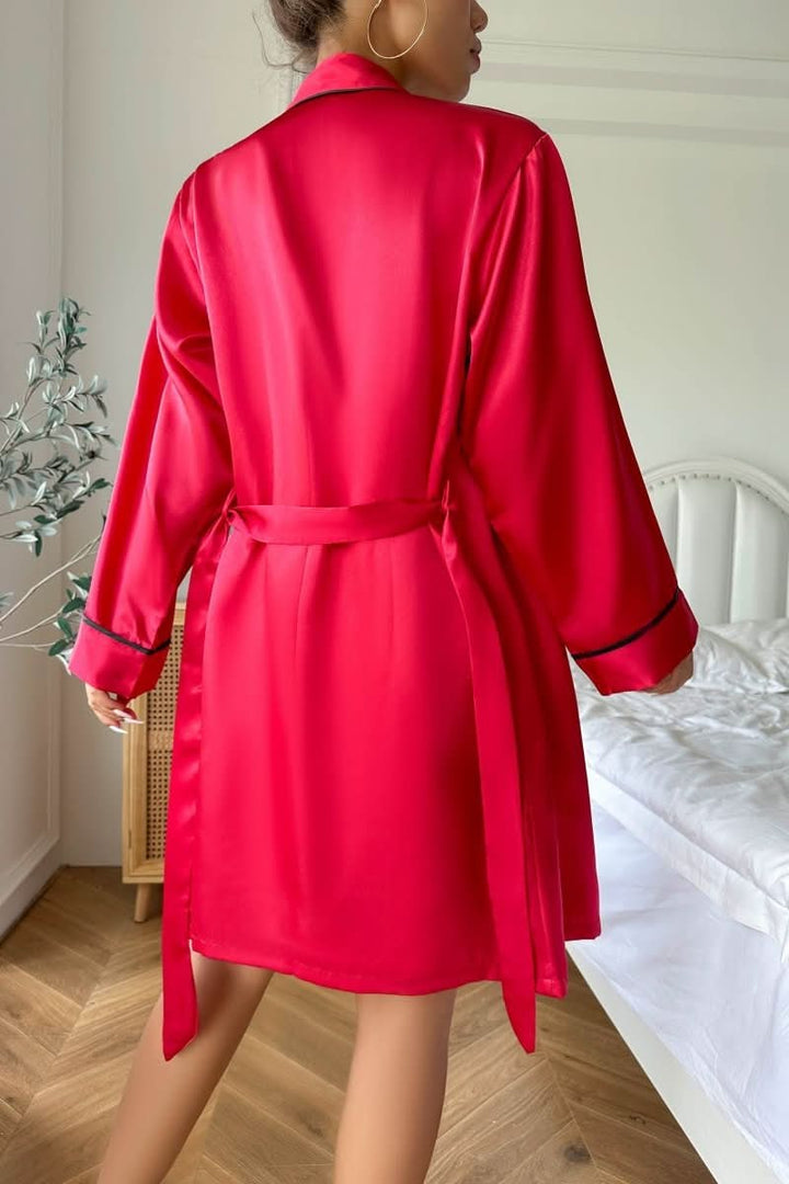 Woman relaxing in a soft, cozy women's pajama lounge shorts set, perfect for sleep or home.