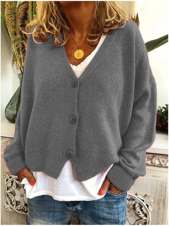 Women's comfortable layering cardigan, a versatile piece for spring fashion & casual wear.