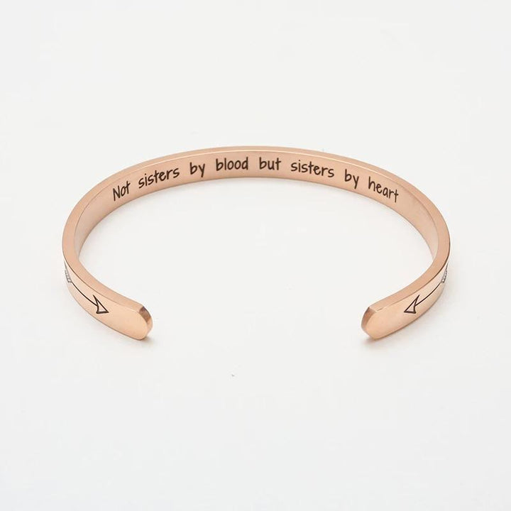 Durable, adjustable women's inspirational bracelet, crown engraved on polished stainless steel