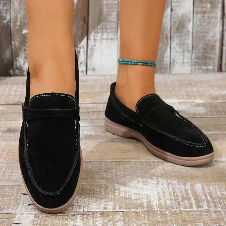 Stylish women's slip-on loafers, perfect for office, casual wear, and all-day comfort.