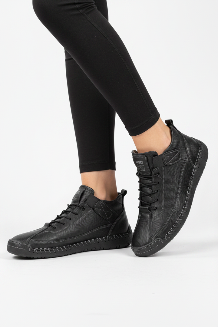 Women's cushioned wide walking shoes for everyday comfort and support.