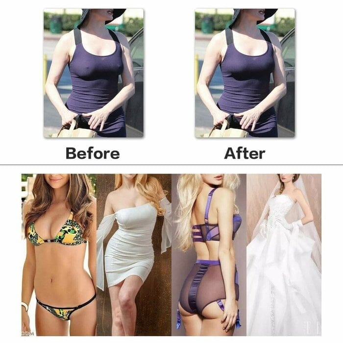 Convertible strap deep U plunge bra, women's backless seamless design