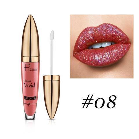 Product shot: Diamond Sparkle Lip Gloss, sleek tube, long-lasting shimmer, women's beauty makeup essential