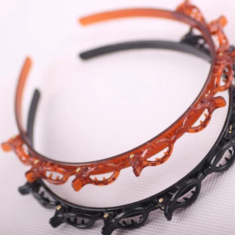 Stylish women's double bangs headband, a versatile hair clip & styling tool accessory