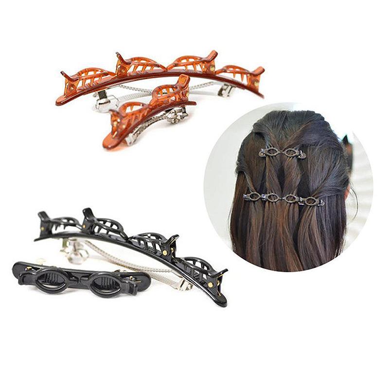Versatile brown hair clip and headband, perfect for women's hair styling and everyday wear